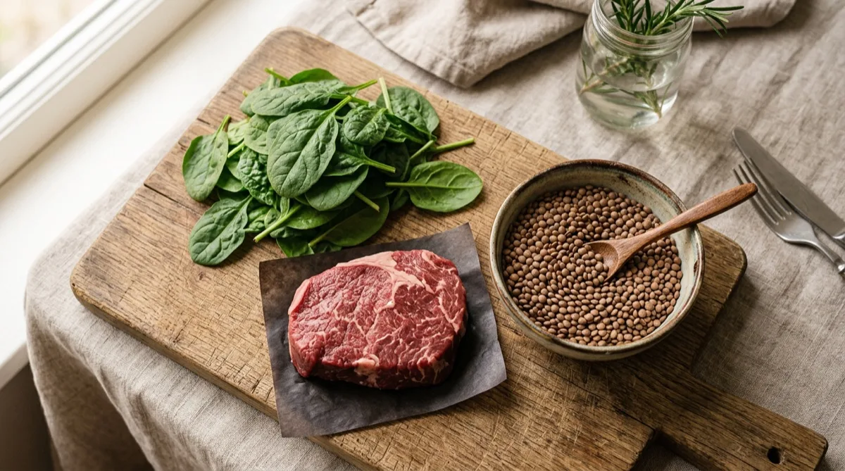 Ilustração dos sintomas de anemia