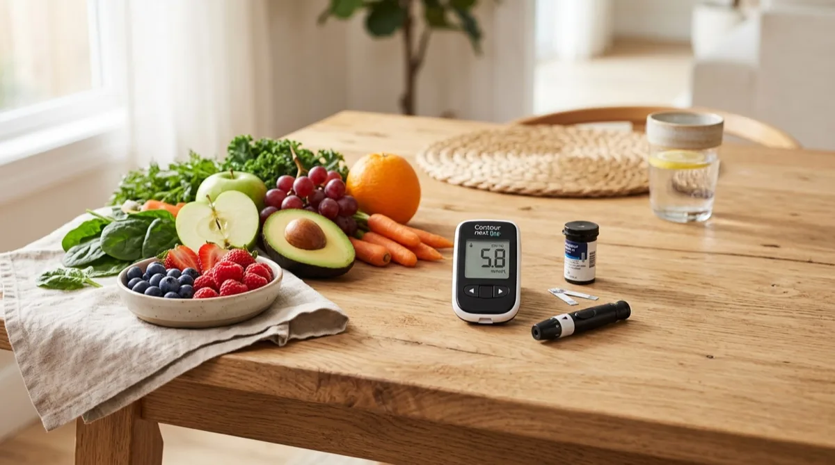 Ilustração dos sintomas iniciais de diabetes