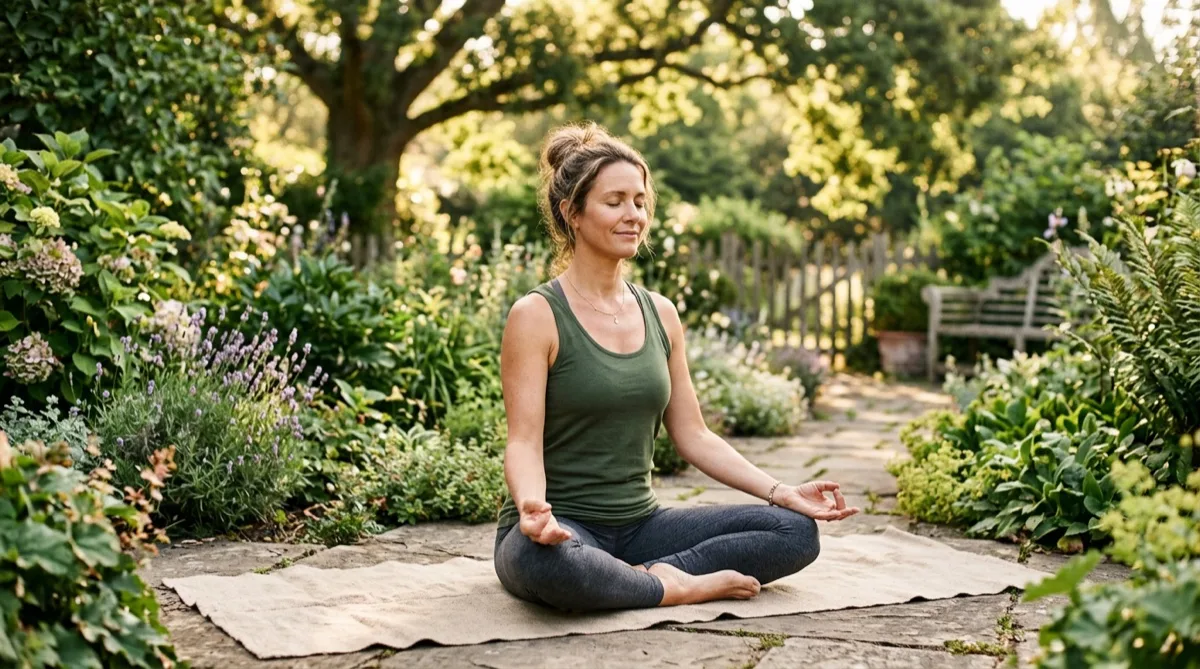 Ilustração sobre os sintomas da perimenopausa e a transição hormonal feminina